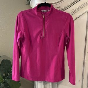 Lady Hagen Essentials Hot Pink 1/4 Zip Pullover Jacket, Women’s size Small